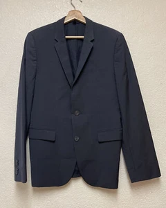 Hugo Boss Solid Black 4-Btn Super 100's Tuxedo Dinner Jacket Blazer Sz 40R - Picture 1 of 12