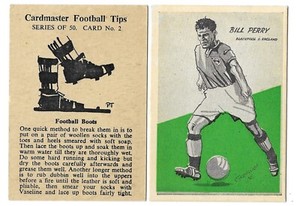 Master Vending Machine -  Cardmaster Football Tips - 1958 - Choose list