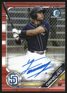 2019 Bowman Chrome Prospect Autograph Orange Refractors #CPATO Tirso Ornelas /25