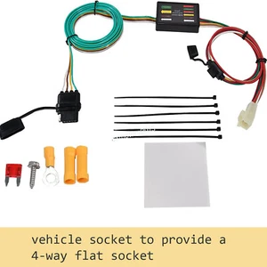 Arnés de cableado plano de 4 vías conector de remolque Subaru Forester 1998-2008 - Imagen 1 de 4
