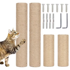 Natural Sisal Replacement Scratching Post 4 Pieces M8 Cat Scratch Post Refill... - Picture 1 of 8