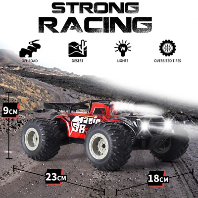 1:18 RC Off-road Car Racing Monster Truck Cars Remote Control Car Drift ChildE4 - Image 1 of 4