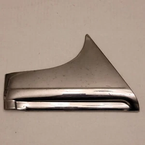 1958 Pontiac Star Chief Chrome Door Plate Trim Upper Exterior Left Drivers Side - Picture 1 of 5