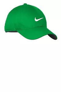 Nike Dri-FIT Swoosh berretto anteriore 548533 VERDE FORTUNATO - Foto 1 di 3