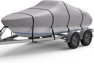Extra Thick 1200D Boat Cover 16-18.5 Ft Waterproof Trailerable Heavy Duty Marine - Picture 1 of 11