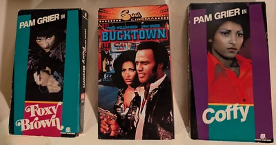 Pam Grier VHS Lot – Foxy Brown, Coffy, Bucktown – Blaxploitation Classics - Image 1 of 3