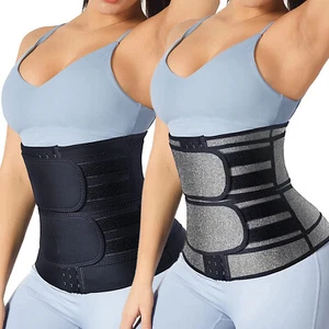 Neopren Korsett Taillentrainer Body Shaper Bauchgürtel Taillenkorsett Sauna Schweißgürtel - Bild 1 von 26