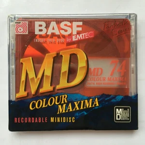 Minidisc BASF 74 die erste Color ROT in Folie Originalverpackt - Bild 1 von 2