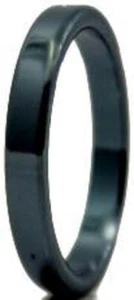 Saint MICHAEL the Archangel HEMATITE Crystal Power RINGS - 4mm FLAT - Picture 1 of 3