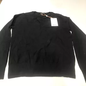 Quince Mongolian Cashmere V-Neck Sweater Black XS - Picture 1 of 2