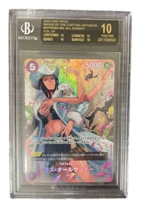 ONE PIECE CARD BGS 10 Black Label Miss All Sunday op04-064 Two Champions - Picture 1 of 2
