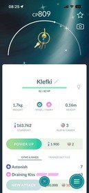 Pok&eacute;mon Go - Shiny Klefki - Mini PTC 80K Stardust