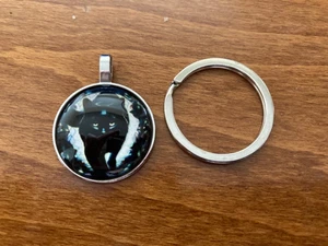 Black Cat Keyring / Pendant - NEW - Pagan / Wiccan - Picture 1 of 1