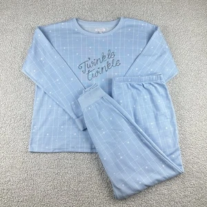 Lauren Conrad Women’s Pajama Set XL Blue Twinkle Twinkle Long Sleeve Pants - Picture 1 of 18