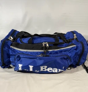 Vintage LL Bean Bold Logo Abenteuer Handgepäck Reiserucksack Wochenende Seesack - Bild 1 von 8