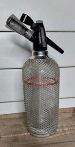 Soda Siphon Selters Flasche speichern und abgeben kohlensäurehaltiges Wasser 14" hoch - Bild 1 von 2