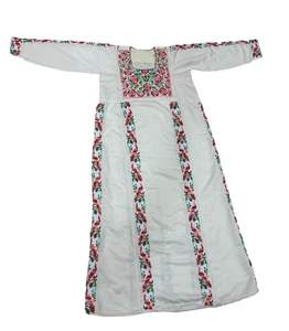 Vintage Arabic Palestinian Thobe- Handmade Embroidered Traditional Ethnic Dress - Picture 1 of 24