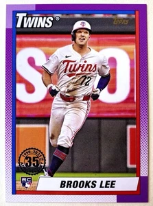 2025 Topps Series 1 - Brooks Lee 1990 Topps Anniversary #T90-24 RC - Picture 1 of 2