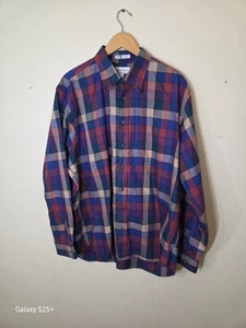 Camisa de Vestir PAUL FREDRICK Para Hombres XLT Manga Larga 2 Capas Algodón Botón Cuadros - Imagen 1 de 4