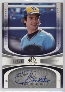 2004 SP Legendary Cuts Marked for the Hall /50 Paul Molitor #MH-PM Auto HOF - Imagen 1 de 3