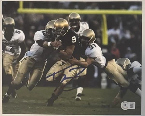 TOM ZBIKOWSKI Signed 8x10 Photo Notre Dame Fighting Irish Beckett COA - Picture 1 of 1