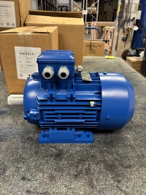 AMTECS MOTOR - 0.75KW - 945RPM - 90 FRAME - FOOT MOUNT - 3 PHASE - IE3 - Image 1 of 3