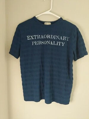 Zara Boys Collection Blue Short Sleeve Shirt Extraordinary Personality Size 10 - Image 1 of 4