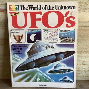 THE WORLD of the UNKNOWN UFOS PAPERBACK VINTAGE USBORNE BOOK - Picture 1 of 2