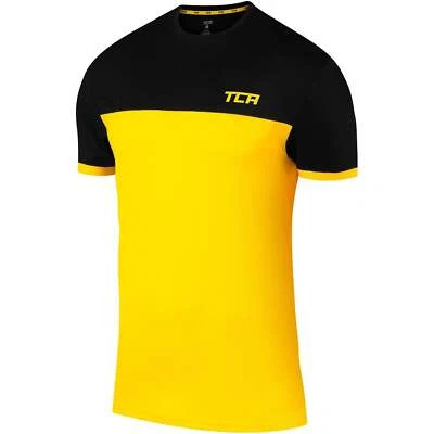 TCA Aeron Junior Running Top Yellow Short Sleeve Kids Lightweight Run T-Shirt