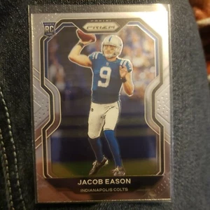 2020 PANINI PRIZM JACOB EASON ROOKIE BASE CARD # 331 INDIANAPOLIS COLTS RC - Picture 1 of 12