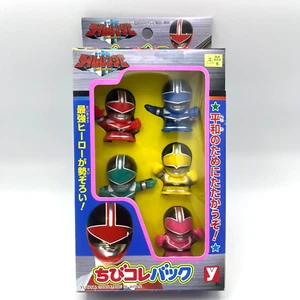 Juego de figuras de marionetas de dedo Power Rangers Time Force Timeranger Chibi Colle YUTAKA - Imagen 1 de 12