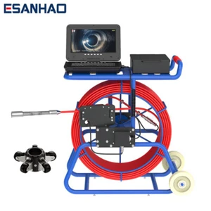 9mm THICK 50m Sewer Pipe Inspection Camera with 512hz Transmitter Self level - Picture 1 of 18