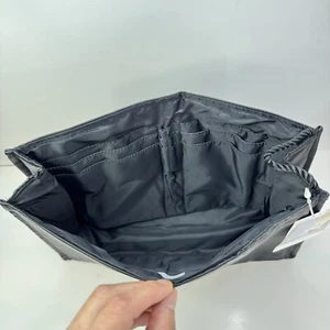 Multi Pockets Purse Organizer Insert for Tote Bag Handbag Shaper Black 12x8” - Picture 1 of 9