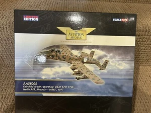 Corgi 1:72 A-10A 'Warthog' 57th TTW Nellis AFB Nevada 1977 "Jaws", No. AA38005 - Picture 1 of 12