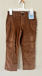 CAT & JACK Boys Straight Chino Corduroy Pants * SIZE 5 Brown * New With Tags - Picture 1 of 4