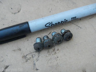 FRONT BRAKE DISK COVER GUARD MOUNT SCREWS 1980 80 NISSAN DATSUN 210 310 BLUEBIRD - Image 1 of 3