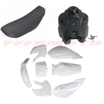 Kits de carenado de plástico guardabarros tanque de combustible asiento para Kawasaki KX 65 KLX 110 DRZ Suzuki Foto 1 de 4