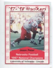 1997 Nebraska Police Jason Peter Foottball Nebraska Cornhuskers
