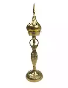 9" Goddess Brass Incense Burner Stick Holder Ash Catcher Handmade Gift Home🍕🎇 - Picture 1 of 1
