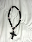 Orthodox Prayer Rope 50 Knot Nylon Black With Beads Komboskini Brojanica Chotki
