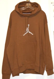 Hombre-Nike-Air Jordan-FD7465-281-Traje de chándal-Sudadera con capucha-Pantalones-Marrón-Algodón-XXL - Imagen 1 de 8