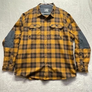 Under Armour Coldgear Button Front Flannel Plaid Shirt Mens XXL - Picture 1 of 19