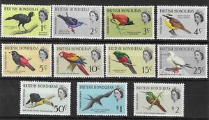Br Honduras 1962 Birds SG202-212 MNH Cat£60