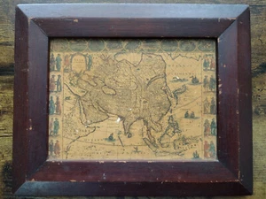 Framed Antique Vintage Old World Maps - Guilielmo Blaeuw - Asia - Picture 1 of 17