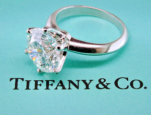 Tiffany & Co 2.01ct Platinum Round Diamond Solitaire Engagement Ring F VVS2 3EX