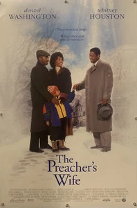 LA MOGLIE DEL PREDICATORE locandina originale un foglio film - 1996 - WHITNEY HOUSTON - Foto 1 di 9