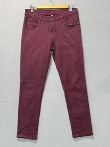 Zara Vintage Deluxe Stretch Denim Pants In Purple Wash Size 32 Mere Nuances - Picture 1 of 7