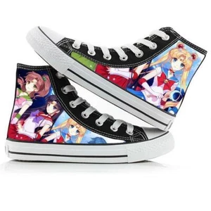Sailor moon Tsukino Usagi Anime Sneaker Freizeitschuhe Sportschuhe Schnürer shoe - Picture 1 of 1