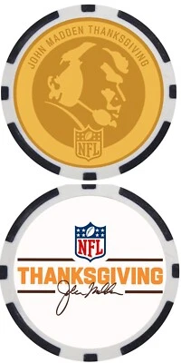 MOEDA DE AÇÃO DE GRAÇAS JOHN MADDEN ***ASSINADA*** - Imagem 1 de 2