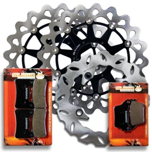 Rotor à disque de frein avant + arrière + plaquettes pour Honda CBR1000 RR/RA lame de feu [2006-2013] - Photo 1 sur 7